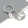 Wholesale Fashion vintage life tree thankyou pendant keychain gift handmade party souvenir jewelry
