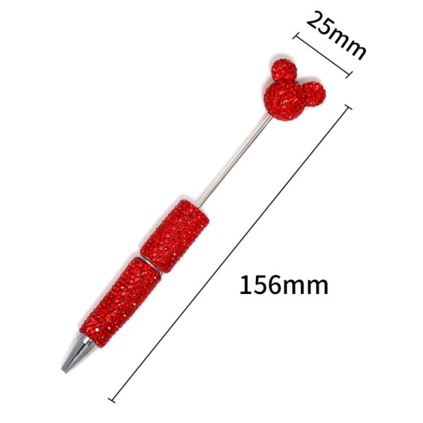 Wholesale Fully rhinestone clay pen, Mickey Mouse glass rhinestone beaded pen