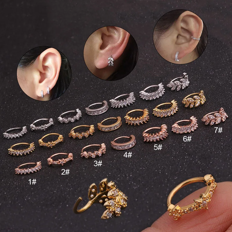 Wholesale Lady Leaf Copper Earrings