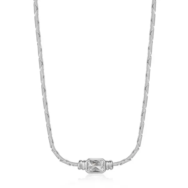 Wholesale 201 Stainless Steel 304 Stainless Steel Glass Gold Plated Elegant Streetwear Plating Inlay Geometric Zircon Bracelets Necklace