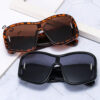 Wholesale 2024 New Cross-border One-frame One-piece European and American Sunglasses Fashion High-end Men's Sunglasses Women's High-end Sense