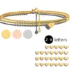Wholesale 304 Stainless Steel 14K Gold Plated Rose Gold Plated White Gold Plated IG Style Simple Style Layered Plating Inlay Letter Heart Shape Zircon Bracelets