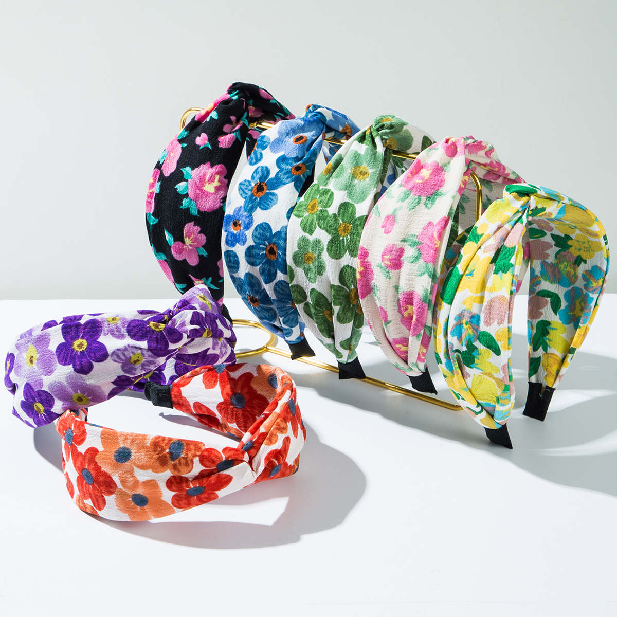 Wholesale New Color Cross Fabric Wide-brimmed Hair Hoop Women's Fashionable Summer Simple Casual Holiday Style Outgoing Headband Hair Aessories