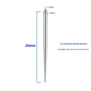 Straight Rod External Thread 1.2*1.6