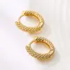 Wholesale Fashion U Shape Copper Plating Hoop Earrings 1 Pair