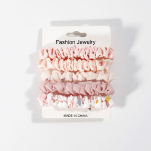 5PCS small intestine hair ring pink