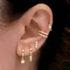 Wholesale 1 Pair Ig Style Shiny Solid Color Plating Inlay Copper Zircon 18k Gold Plated Ear Cuffs