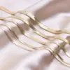 Wholesale Vacuum Plating 18K Gold Geometric 201 Stainless Steel IG Style Bracelets Anklet Necklace