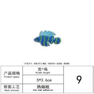 9# fish-blue (hot melt adhesive)