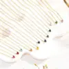 Wholesale Ion Plating (IP) 18K Gold Plated Heart Shape 304 Stainless Steel Sweet Simple Style Commute Waterproof Non Tarnish 304 Stainless Steel Necklace