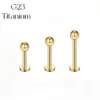 1 Piece Fashion Geometric Titanium Plating Lip Stud