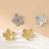 1 Pair Vintage Style Lady Artistic Flower 304 Stainless Steel 18K Gold Plated Ear Studs