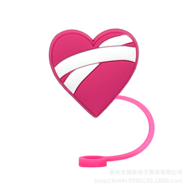 Wholesale 10MM Cute Straw Dust-proof Straw Cap New Casual DIY Decorations Accessories Suction Pipe Cover Silicone Dust Plug