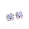 Wholesale New Product Cross-Border Heavy-Duty Flower Full Diamond Alloy Wearable Straight Hole Beads DIY Mobile Phone Keychain Handmade Jewelry