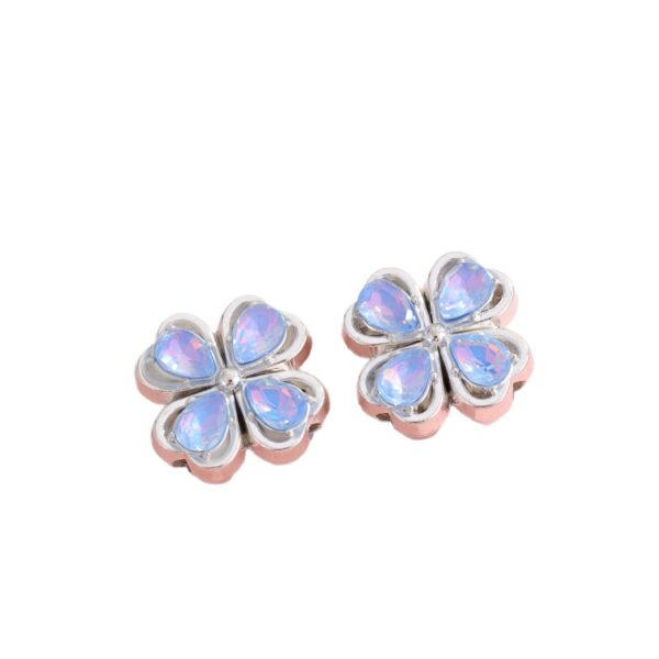 Wholesale New Product Cross-Border Heavy-Duty Flower Full Diamond Alloy Wearable Straight Hole Beads DIY Mobile Phone Keychain Handmade Jewelry