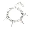 Wholesale Jewelry Original Design Cross Titanium Steel Plating Jewelry Set Cuban Link Chain Curb Chain