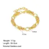 Wholesale PVD Coated Real Gold Plated Geometric Heart Shape 304 Stainless Steel Elegant Simple Style Waterproof Non Tarnish Bracelets Necklace