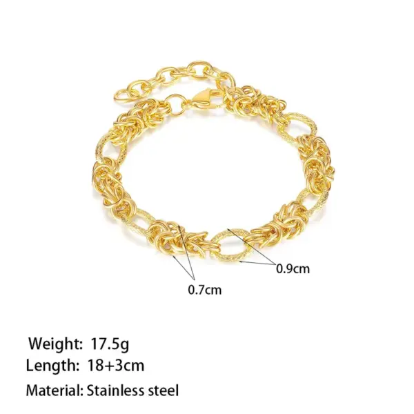 Wholesale PVD Coated Real Gold Plated Geometric Heart Shape 304 Stainless Steel Elegant Simple Style Waterproof Non Tarnish Bracelets Necklace