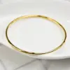 Wholesale PVD Coated Solid Color Stainless Steel Simple Style 304 Stainless Steel Bangle
