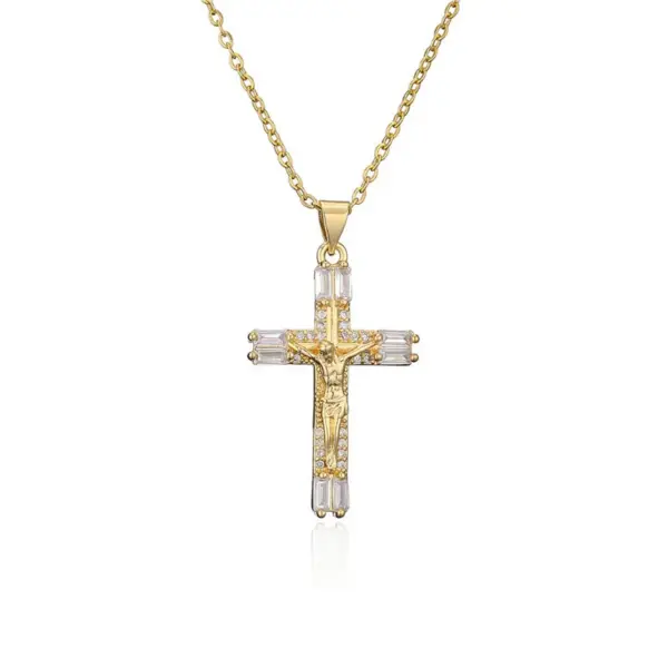 Wholesale Fashion Cross Copper Necklace In Bulk