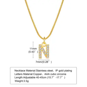 Gold / Letter N