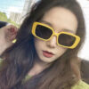 oly-149a9ee69765c4fc0f37eddb30f3a2dc Wholesale Internet Celebrous Same Style Sunglasses Small Frame Rectangular 2022 New Korean Style Retro Sunglasses Women's High-end Sunglasses