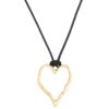 Wholesale Heart-shaped hollow pendant necklace