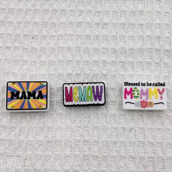 Wholesale Cross-border hot selling creative silicone beads mother series new silicone beads loose beads source factory