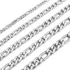 Wholesale Stainless Steel NK Three-room Necklace Titanium Steel Figaro Necklace Chain Clavicle Chain Cuban Chain