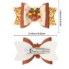 oly-14b0c27093fb8113747778c26d20451d Wholesale Thanksgiving Turkey Bow Children's Leather Hair Clip