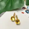 Wholesale 1 Pair Ig Style Square Inlay Copper Crystal Zircon Earrings