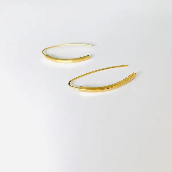 Wholesale 1 Pair Simple Style U Shape Plating 201 Stainless Steel Stainless Steel Earrings