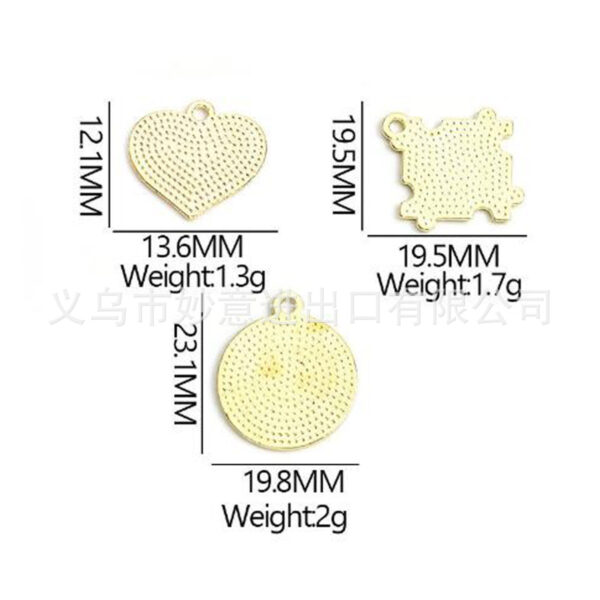 Wholesale Autism Autism Autism Color Puzzle Earrings Alloy Dropping Oil DIY Puzzle Autism Ladies Earrings