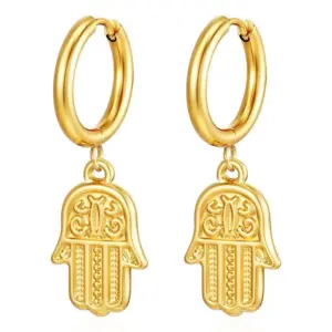 2.5*12 Welding Ring Palm Combined with Gold Ear Clip