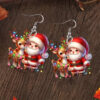 Wholesale Santa Claus and Reindeer Acrylic Earrings
