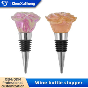 Wholesale Rose Wine Stopper Wine Silicone Red Wine Bottle Stopper