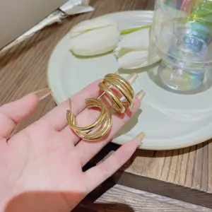 E0214 Gold Silver Needle