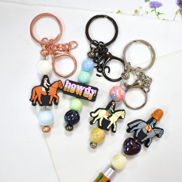 Wholesale Cartoon Cowboy Series Soft Rubber Beads