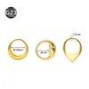 Wholesale G23 Titanium Alloy Triangle Nose Ring Earrings Seamless Body Piercing Jewelry Stainless Steel Polished Surface Unisex Geometric Pattern
