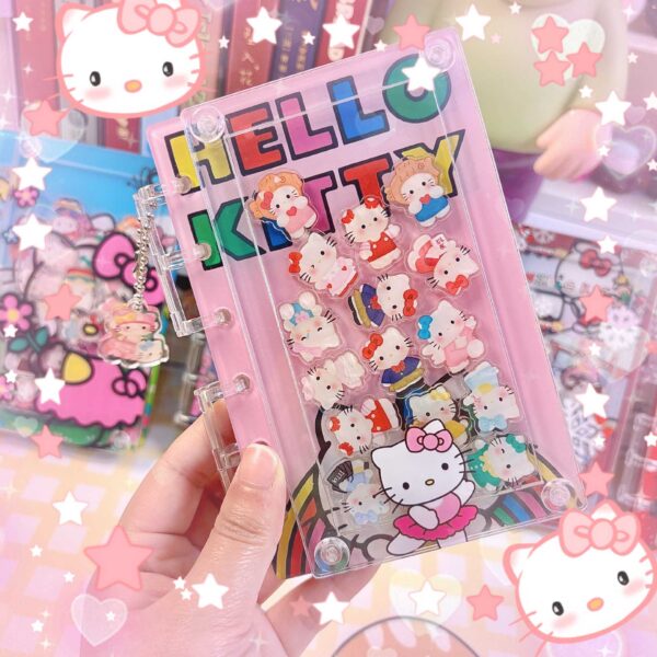 Wholesale [hellokitty] Original Cartoon A7 Loose-leaf Book Rocking Notebook Cute Girl Heart High Value