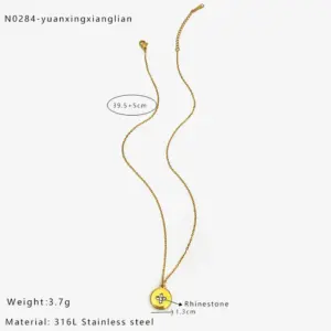 Gold round / One Size