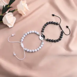 Ethnic Style Geometric Glass Bracelets In Bulk