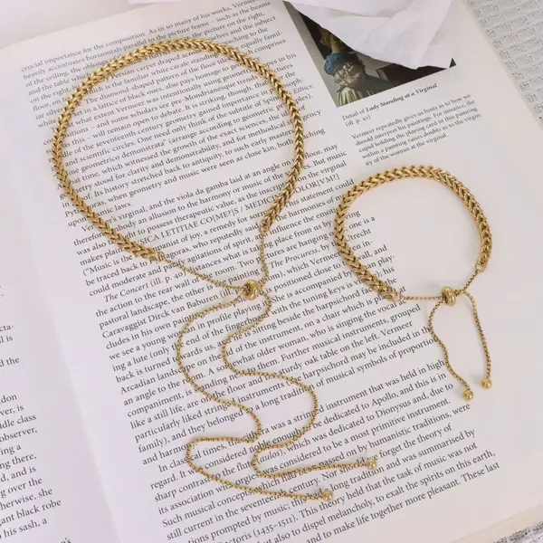 Wholesale PVD Coated Real Gold Plated 18K Gold Printing 304 Stainless Steel Retro Waterproof Non Tarnish