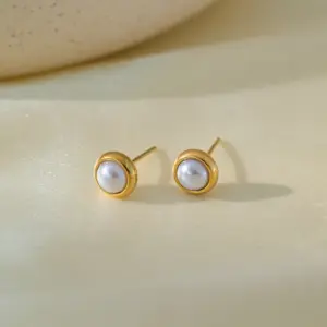【XKE3207】A Pearl Earring / Gold