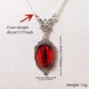Wholesale Cross-border foreign trade gothic blood cat's eye charm necklace vampire relief retro choke factory direct sales