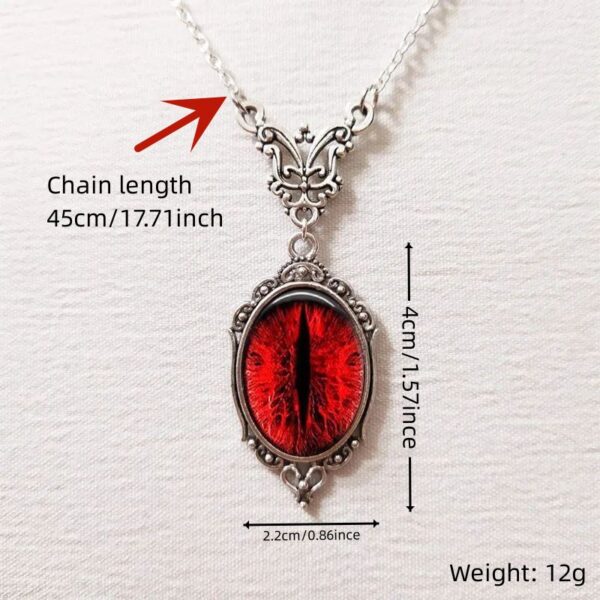 Wholesale Cross-border foreign trade gothic blood cat's eye charm necklace vampire relief retro choke factory direct sales