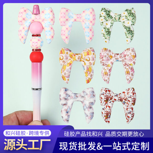 Wholesale Bow silicone beads