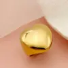 Wholesale 304 Stainless Steel 14K Gold Plated Elegant Plating Heart Shape Rings