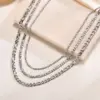 Wholesale PVD Coated Gold Plated Geometric 201 Stainless Steel Hip-Hop Waterproof Non Tarnish 201 Stainless Steel Necklace