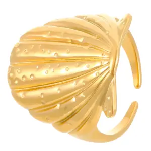 18K Real Gold Shell a-395